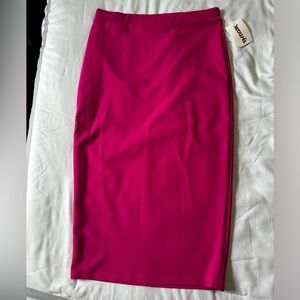 Pink pencil skirt